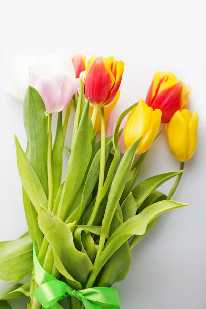 Bouquet of different tulips - Фото, изображение