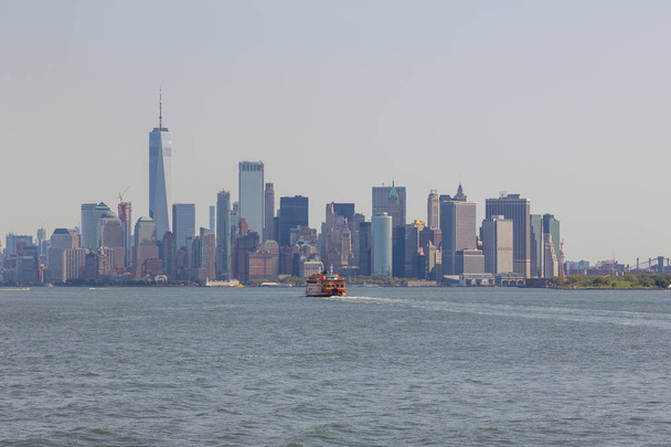 Panoramatický pohled na panorama Manhattanu, New York. - Fotografie, Obrázek