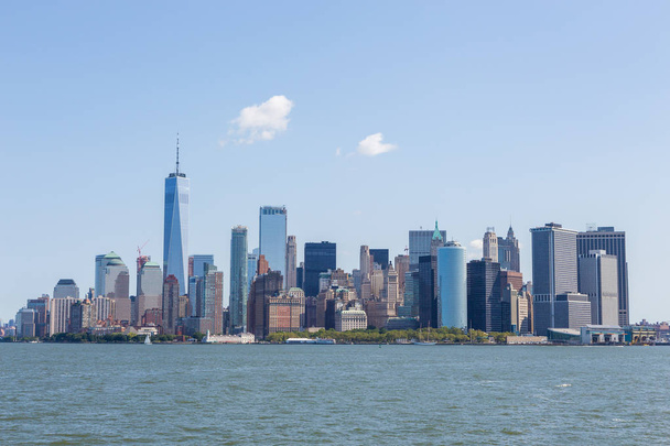 Panoramisch uitzicht op de skyline van de stad van Manhattan, New York. - Foto, afbeelding