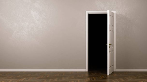 Kapının arkasındaki karanlık - Fotoğraf, Görsel