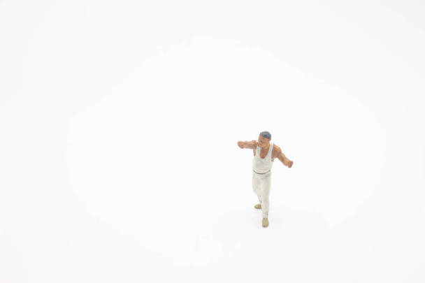 a figure of fighting using karate kungfu kick - Valokuva, kuva