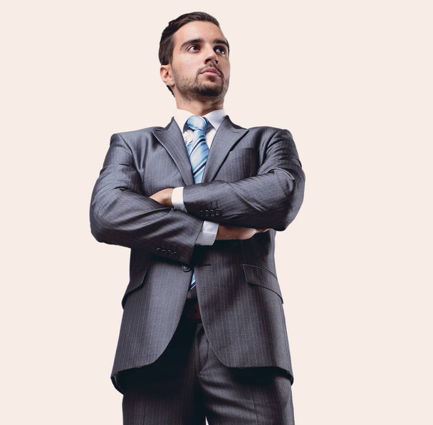 portrait of confident businessman in full-length - Photo, Image