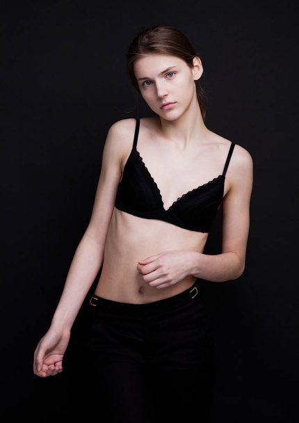 Model test with beautiful fashion model posing - Foto, immagini