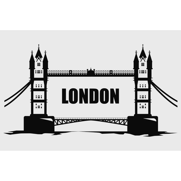 Tower Bridge Londyn Wielka Brytania - Wektor, obraz