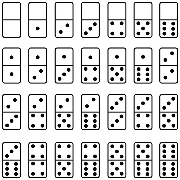 Domino pictogramserie - Vector, afbeelding