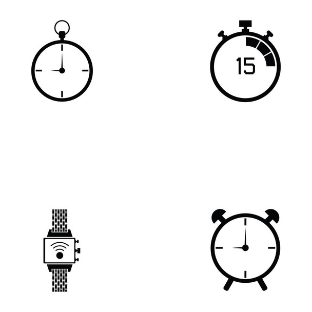 時計のアイコンを設定 - ベクター画像