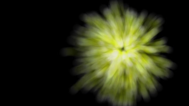 Σωματιδίων κίτρινο φόντο αφηρημένο στοιχείο. Κίτρινο και μαύρο χρώμα 3d rendering. - Πλάνα, βίντεο