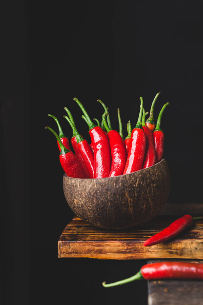 červené chilli papričky z Vietnamu - Fotografie, Obrázek