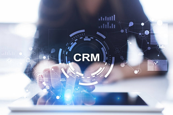 CRM. Customer relationship management concept. Customer service and relationship. - Foto, afbeelding
