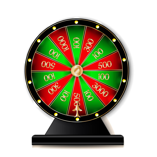 Wheel of fortune  object isolated on white. Vector illustration - Vector, Image