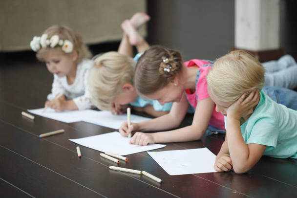 Children drawing - Фото, изображение