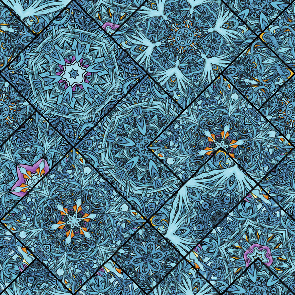 Seamless mandala pattern. Vector endless illustration - Vector, Image