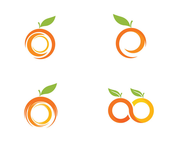 Πορτοκαλί λογότυπο σχεδιασμού διάνυσμα εικονίδιο - Διάνυσμα, εικόνα