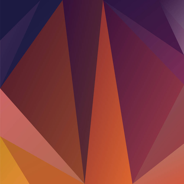 vektorové nepravidelné polygonální čtverečních pozadí abstraktní - trojúhelník nízké poly vzorem - fialová, fialová, oranžová, lila, orchidej, mohogony a kaštanová barva  - Vektor, obrázek