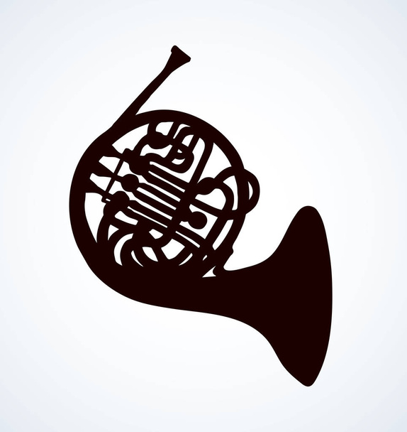 Trumpet. Vector drawing - Vector, Image