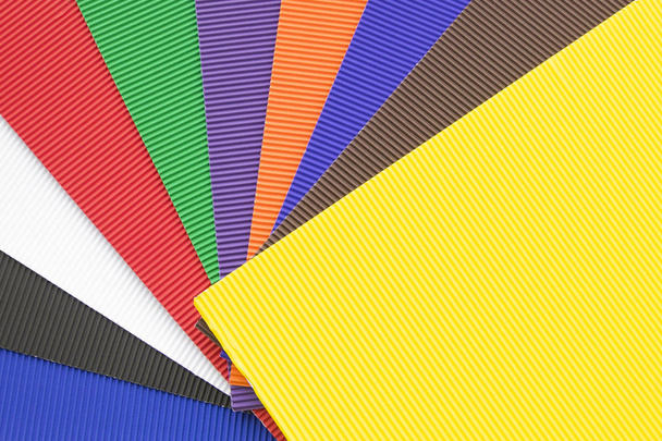 Set of colorful rubber cellular sheets or yoga mats. - Foto, immagini