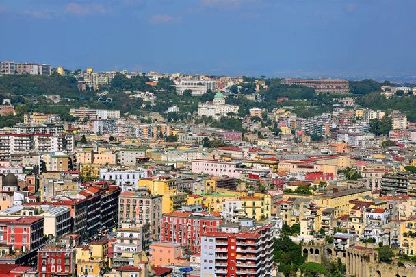 Italy, Naples, panorama of the ring road and the Capodimonte area. - Photo, Image