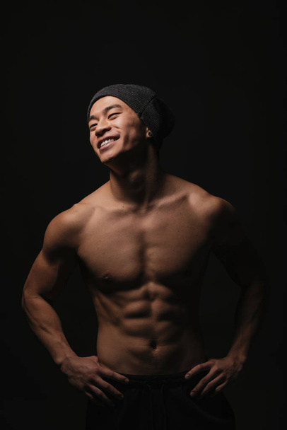 Portrait of young asian boy with fitness body. - Zdjęcie, obraz