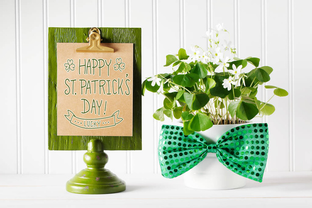 Saint Patricks Day message board - Foto, Imagem