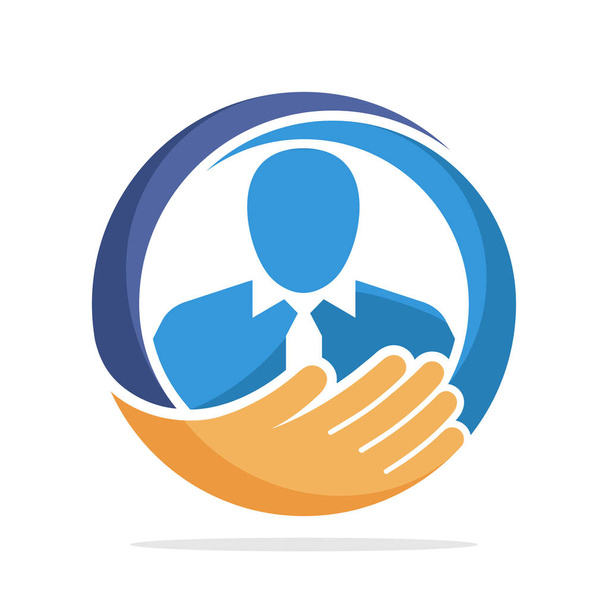 icon logo with the concept of recruitment management - Vector, Image