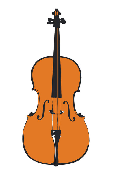 Simple cello illustration - Photo, image