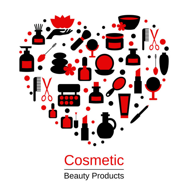 Beauty and makeup concept - Вектор,изображение