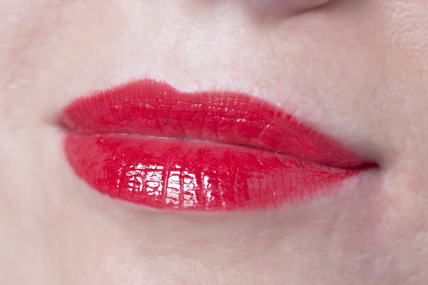 kırmızı seksi dudaklar - Fotoğraf, Görsel
