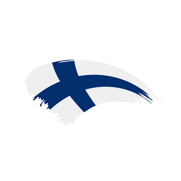 Finsko vlajka, vektorové ilustrace - Vektor, obrázek