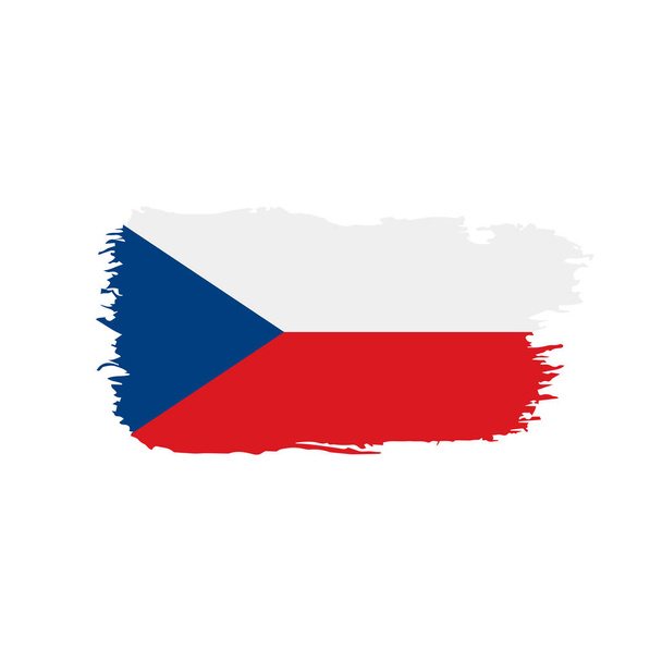 Vlag van Tsjechië, vectorillustratie - Vector, afbeelding