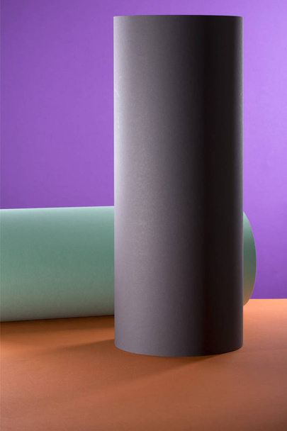 Streszczenie tło arkusze kolorowego papieru - Zdjęcie, obraz