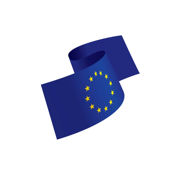 vlajka Evropské unie, vektorová ilustrace - Vektor, obrázek