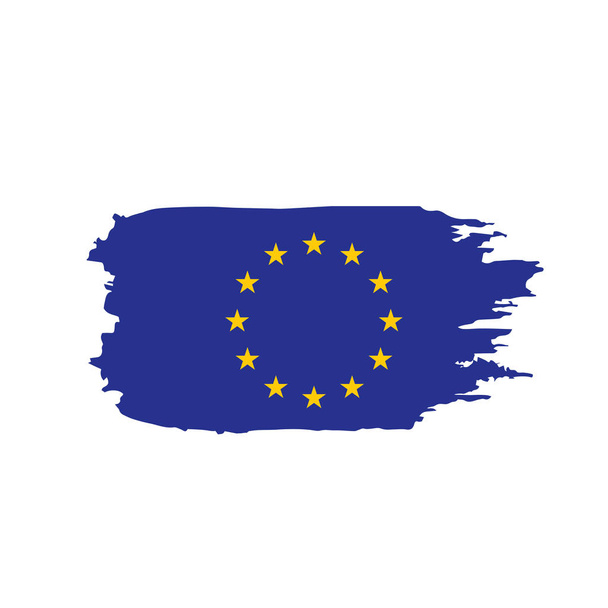 Прапор єврозони, векторна ілюстрація - Вектор, зображення
