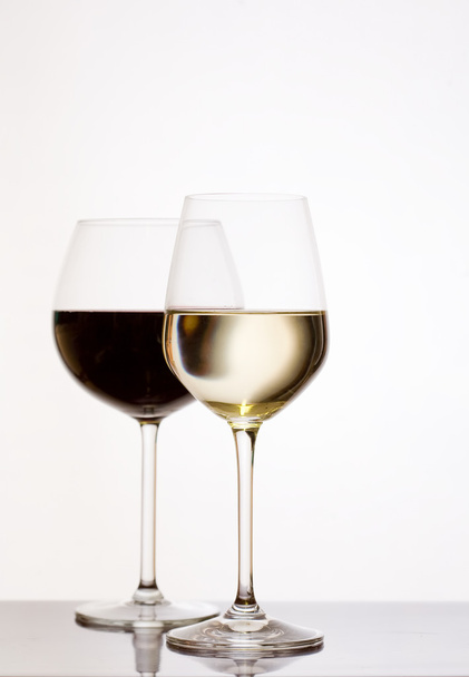 Shot of red and white wine. - Photo, Image