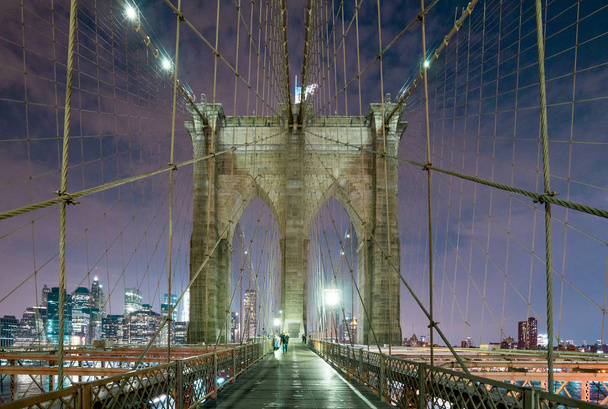 Μπρούκλιν γέφυρα της Νέας Υόρκης - Φωτογραφία, εικόνα