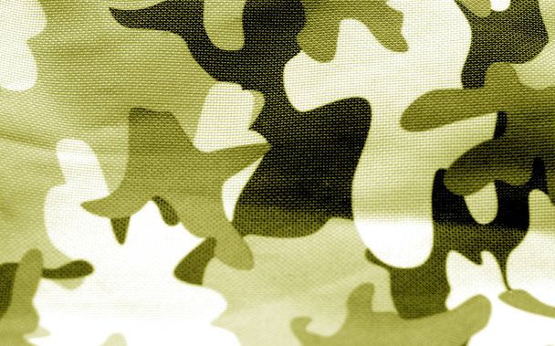 Military uniform pattern in yellow tone. - Photo, Image