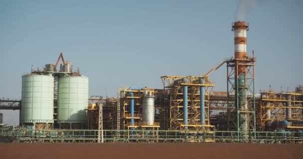 Dead Sea Works χημικό εργοστάσιο για τα ορυκτά και τα λιπάσματα, νεκρά θάλασσα στο Ισραήλ - Πλάνα, βίντεο