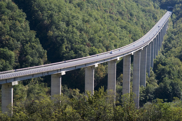 Viadukt in den Alpen - Foto, Bild