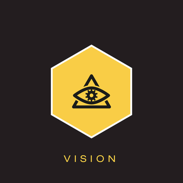 Vision Icon. vector illustration  - Vector, Image