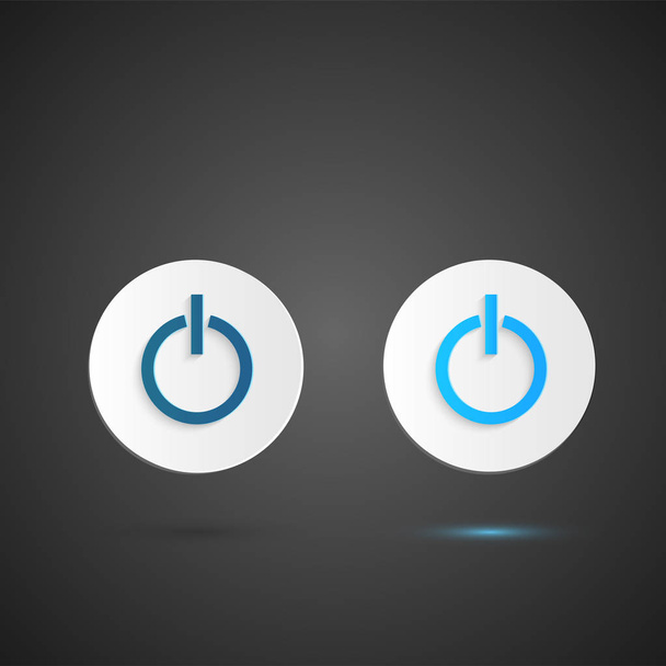 Ilustración de botones de encendido
 - Vector, Imagen