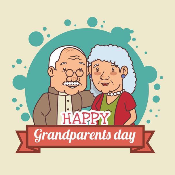 Šťastný den prarodičů - Vektor, obrázek