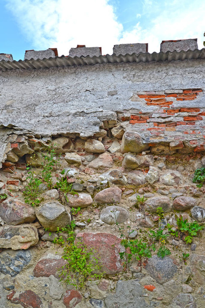 Noykhauzen lock fortification fragment. Guryevsk, Kaliningrad region - Foto, Imagem