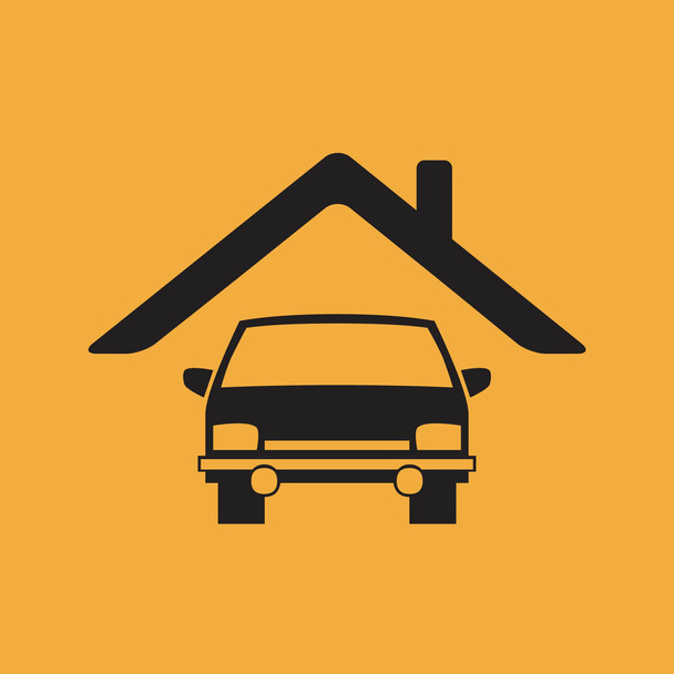 car vector simple icon - Vector, Image
