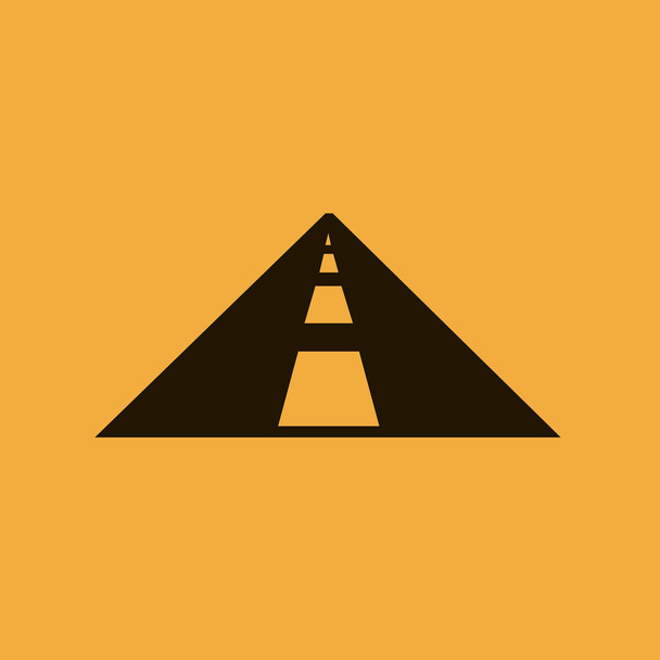 Road icon, highway vector illustration - Vector, Image