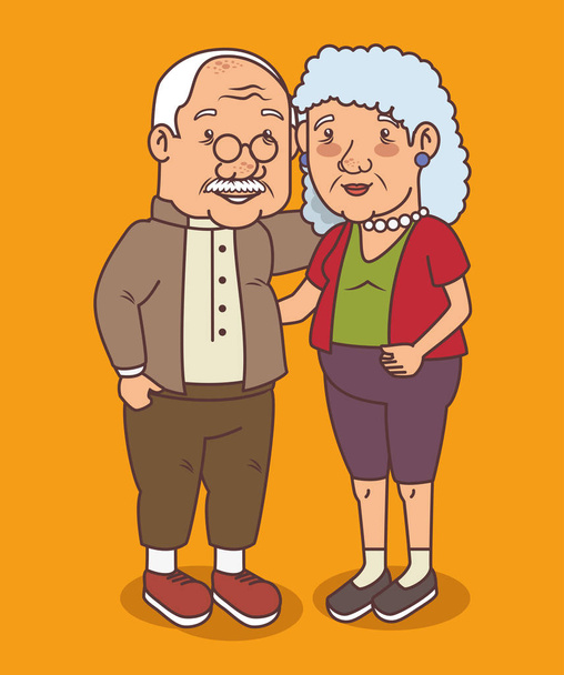 Boldog nagyszülők napját - Vektor, kép