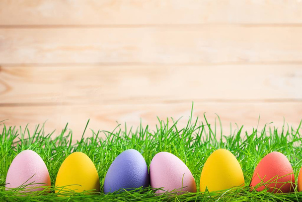colorful Easter eggs isolated on background - Фото, зображення