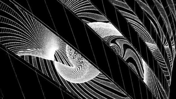 raster netto veelhoekige draadframe abstract 3d spiraal tekening animatie achtergrond nieuwe kwaliteit beweging graphics retro vintage stijl cool leuke mooie 4k video-opnames - Video