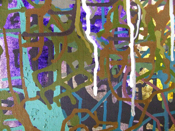 Абстрактне мистецтво акрилового кольорового живопису на полотні барвистого нарди
 - Фото, зображення