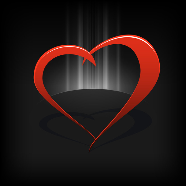Vector background with heart. - Vector, Image