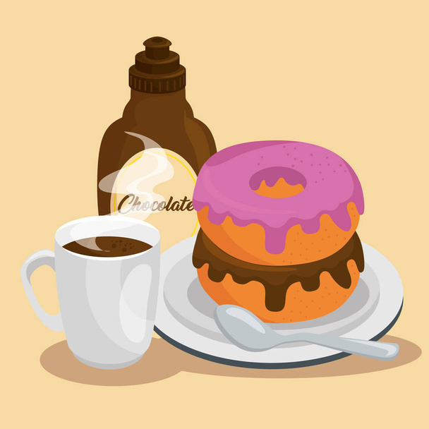 Dessert Muffin süße Symbol - Vektor, Bild