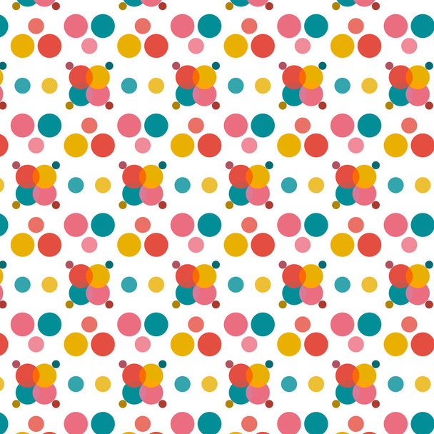 Abstract colorful dots on white background for vector background concept idea - Vetor, Imagem